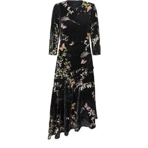 Floral Velvet Dress